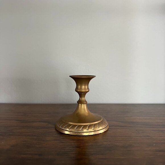Vintage Brass Candleholder - Picture 1 of 3